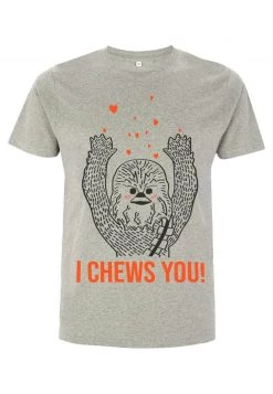 Henry Tiger STAR WARS UNISEX I CHEWS YOU CHEWY - T-Shirt Print - Melange Grey -Günstiges Henry Tiger Geschäft ba2cf1ab29ef463faae1517a9953f3de