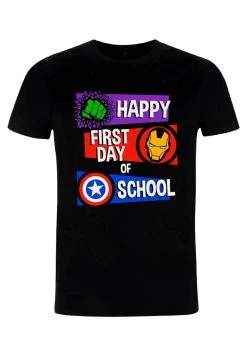 Henry Tiger MARVEL OTHER - HAPPY FIRST DAY OF SCHOOL - T-Shirt Print - Black | Unisex -Günstiges Henry Tiger Geschäft ba6bfd6ce5f44a3c8762515e60c47178