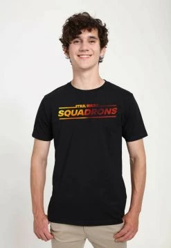 Henry Tiger Unisex STAR WARS: SQUADRONS - SQUADRON LOGO - T-Shirt Print - Black