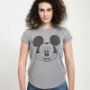 Henry Tiger Damen DISNEY CLASSICS MICKEY CLASSIC - MICKEY FACE - T-Shirt Print - Melange Grey