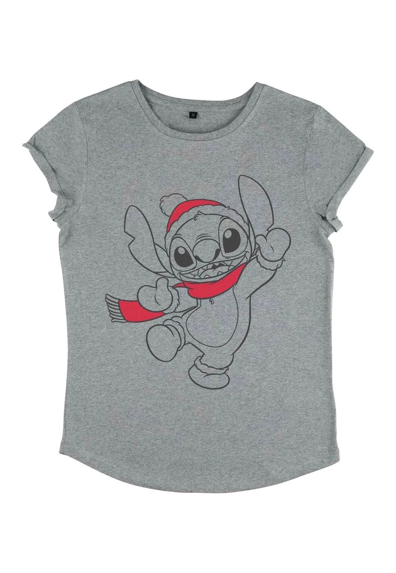 Henry Tiger Damen DISNEY CLASSICS STITCH HOLIDAY - T-Shirt Print - Melange Grey 4 Henry Tiger Damen DISNEY CLASSICS STITCH HOLIDAY - T-Shirt Print - Melange Grey – Bild 4