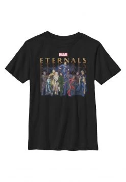 Henry Tiger Unisex MARVEL ETERNALS GROUP REPEATING - T-Shirt Print - Black