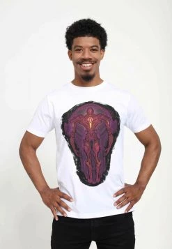 Henry Tiger Unisex MARVEL STAINED GLASS - T-Shirt Print - White