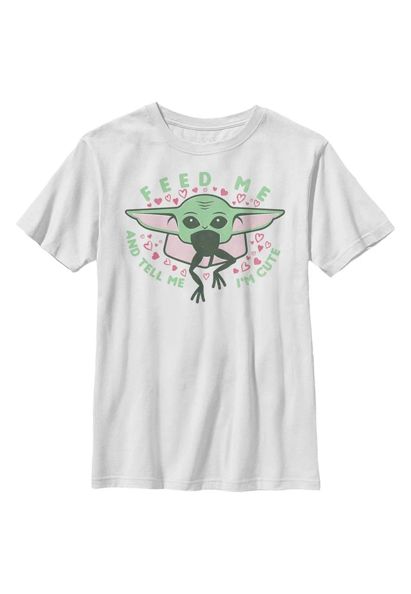 Henry Tiger Unisex FEED ME AND TELL ME I'M CUTE - T-Shirt Print - White 1 Henry Tiger Unisex FEED ME AND TELL ME I'M CUTE - T-Shirt Print - White