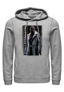 Henry Tiger Unisex MARVEL BARON PANEL - Kapuzenpullover - Melange Grey