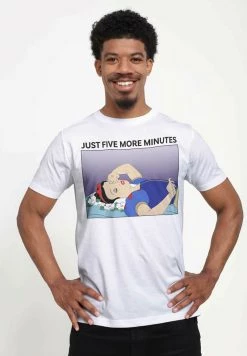 Henry Tiger Unisex DISNEY SNOW WHITE - SNOW WHITE SNOOZE - T-Shirt Print - White