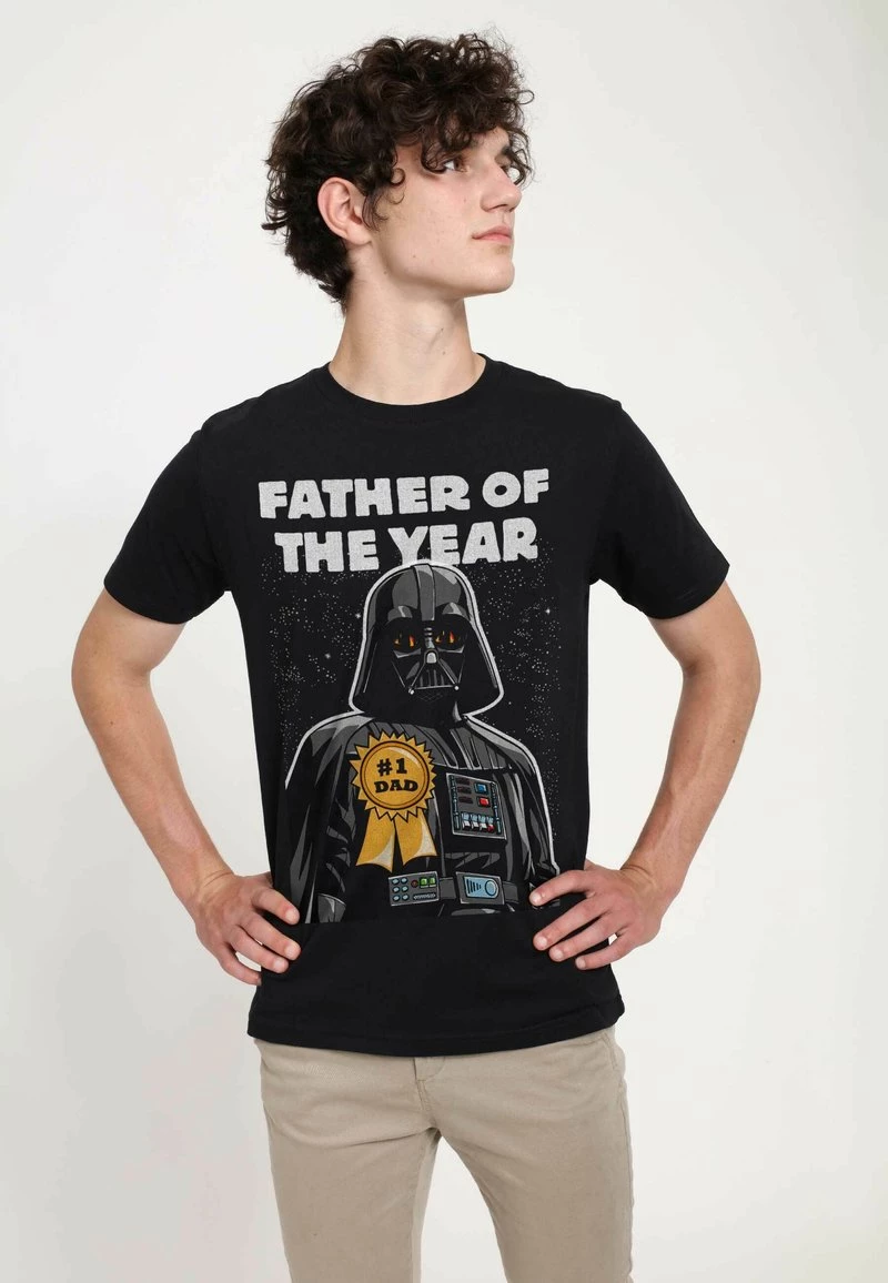 Henry Tiger Unisex STAR WARS: CLASSIC - FATHER OF THE YEAR #1 DAD - T-Shirt Print - Black 2 Henry Tiger Unisex STAR WARS: CLASSIC - FATHER OF THE YEAR #1 DAD - T-Shirt Print - Black – Bild 2