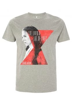 Henry Tiger Unisex MARVEL BLACK WIDOW - LIVES OF WIDOW - T-Shirt Print - Melange Grey -Günstiges Henry Tiger Geschäft bc4b5789951f4f7a9cf327a894782857