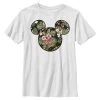 Henry Tiger Unisex DISNEY CLASSICS FLORAL MICKEY - T-Shirt Print - White