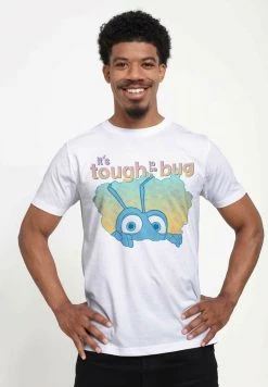 Henry Tiger Unisex PIXAR A BUG'S LIFE - TOUGH BUG - T-Shirt Print - White