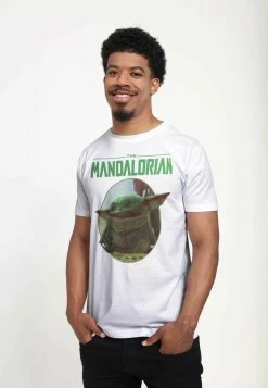 Henry Tiger Unisex STAR WARS: THE MANDALORIAN - THE LOOK - T-Shirt Print - White -Günstiges Henry Tiger Geschäft bd0bf758b6154931ad973821838e84cb