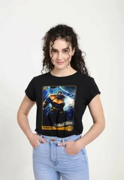 Henry Tiger Damen MARVEL TITAN CARD - T-Shirt Print - Black -Günstiges Henry Tiger Geschäft bdd3aee4082a454cabf7f8decbe65a89