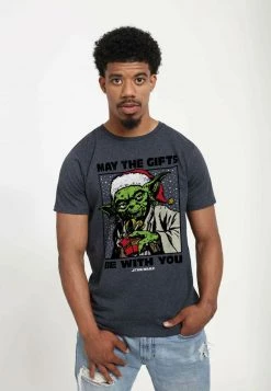 Henry Tiger Unisex T-Shirt Print - Melange Black