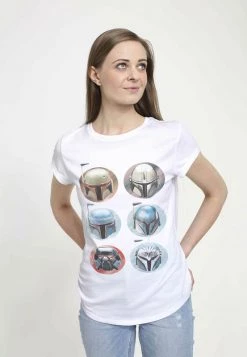 Henry Tiger Damen STAR WARS WOMEN'S HELMETS - T-Shirt Print - White -Günstiges Henry Tiger Geschäft be2f478c0b6343a68516fb48a12ee859