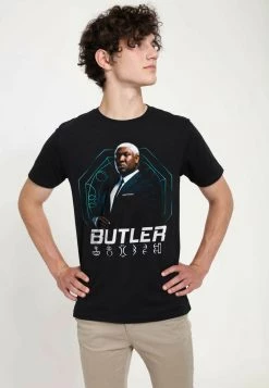 Henry Tiger Unisex DISNEY CLASSICS ARTEMIS FOWL - BUTLER HERO SHOT - T-Shirt Print - Black