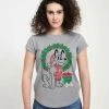 Henry Tiger Damen DISNEY CLASSICS MICKEY CLASSIC - CHRISTMAS FAIRISLE PLUTO - T-Shirt Print - Melange Grey