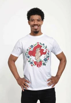 Henry Tiger Unisex DISNEY THE LITTLE MERMAID - FESTIVE ARIEL - T-Shirt Print - White