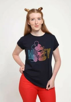 Henry Tiger Damen DISNEY CLASSICS MICKEY CLASSIC - GRADIENT MICKEY - T-Shirt Print - Navy Blue