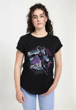Henry Tiger MARVEL BLACK PANTHER - SHURI JUMP NIGHT - T-Shirt Print - Black | Damen