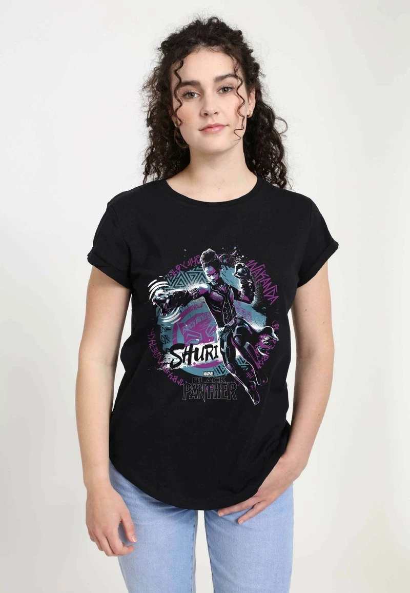 Henry Tiger MARVEL BLACK PANTHER - SHURI JUMP NIGHT - T-Shirt Print - Black | Damen 1 Henry Tiger MARVEL BLACK PANTHER - SHURI JUMP NIGHT - T-Shirt Print - Black | Damen