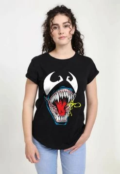 Henry Tiger Damen MARVEL SPIDER-MAN CLASSIC - RETRO FACE - T-Shirt Print - Black