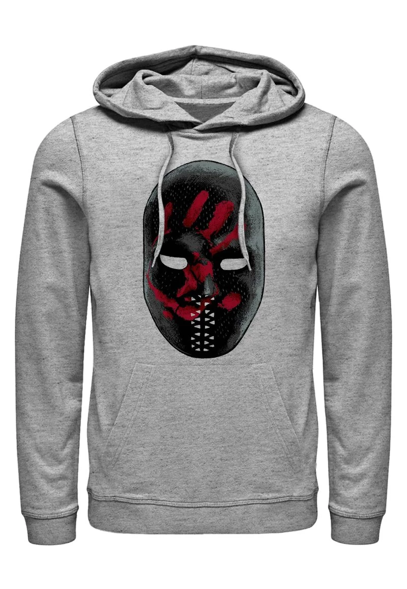 Henry Tiger MARVEL LARGE MASK - Kapuzenpullover - Melange Grey | Unisex 1 Henry Tiger MARVEL LARGE MASK - Kapuzenpullover - Melange Grey | Unisex