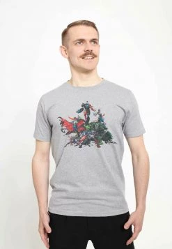 Henry Tiger MARVEL AVENGERS - T-Shirt Print - Melange Grey | Unisex