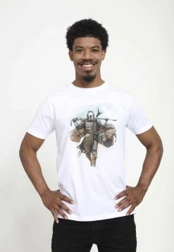 Henry Tiger STAR WARS UNISEX WALKING MANDO - T-Shirt Print - White