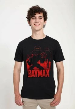 Henry Tiger DISNEY BIG HERO 6 SERIES - BAYMAX SIL - T-Shirt Print - Black | Unisex