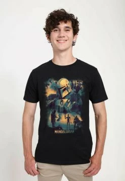 Henry Tiger Unisex STAR WARS: CLONE WARS - MANDO MEMORY - T-Shirt Print - Black
