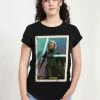 Henry Tiger Damen STAR WARS WOMEN'S AHSOKA CARD T-SHIRT - T-Shirt Print - Black