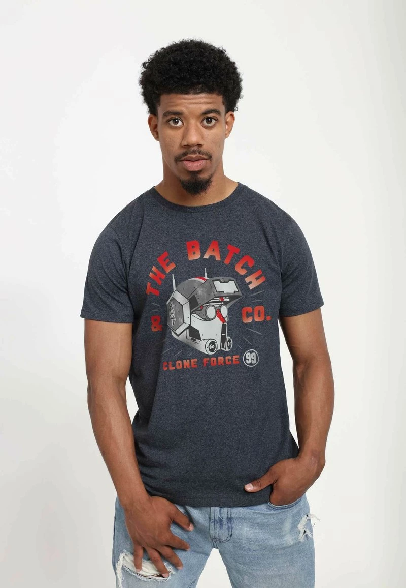 Henry Tiger STAR WARS - T-Shirt Print - Melange Black | Unisex 1 Henry Tiger STAR WARS - T-Shirt Print - Melange Black | Unisex