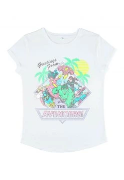 Henry Tiger Damen MARVEL AVENGERS CLASSIC - VACAY AVENGERS - T-Shirt Print - White -Günstiges Henry Tiger Geschäft c1be52c4f2df488e84b292fcde7da84e