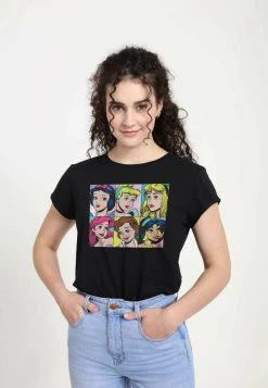 Henry Tiger Damen DISNEY PRINCESSES - POP PRINCESSES - T-Shirt Print - Black -Günstiges Henry Tiger Geschäft c22b3d7f8a89474295825f216d72a471