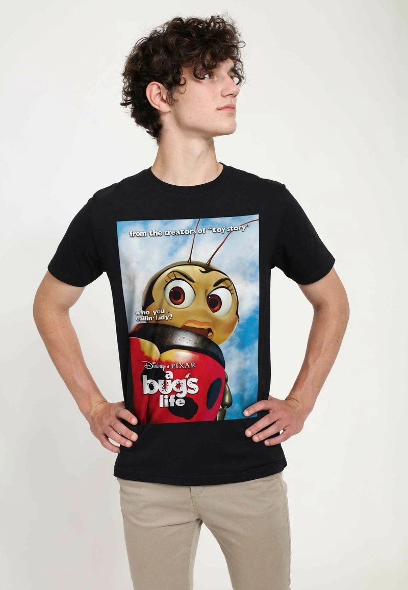 Henry Tiger Unisex PIXAR A BUG'S LIFE - NOT A LADY POSTER - T-Shirt Print - Black 2 Henry Tiger Unisex PIXAR A BUG'S LIFE - NOT A LADY POSTER - T-Shirt Print - Black – Bild 2