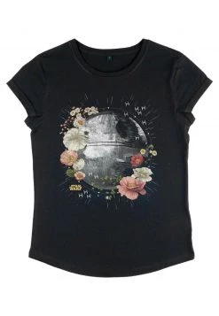 Henry Tiger Damen STAR WARS: CLASSIC - FLORAL DEATH STAR - T-Shirt Print - Black -Günstiges Henry Tiger Geschäft c2b146816b8d48489c4ea96d8baed549