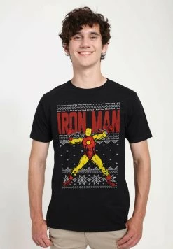 Henry Tiger MARVEL UNISEX IRONMAN - T-Shirt Print - Black