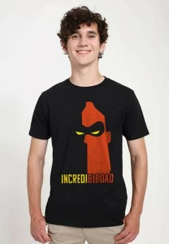 Henry Tiger Unisex PIXAR INCREDIBLES 2 - INCREDIBLE FACE - T-Shirt Print - Black