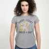 Henry Tiger Damen DISNEY NEED A NAP - T-Shirt Print - Melange Grey