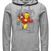 Henry Tiger Unisex MARVEL IRONMAN RETRO TOSS - Kapuzenpullover - Melange Grey