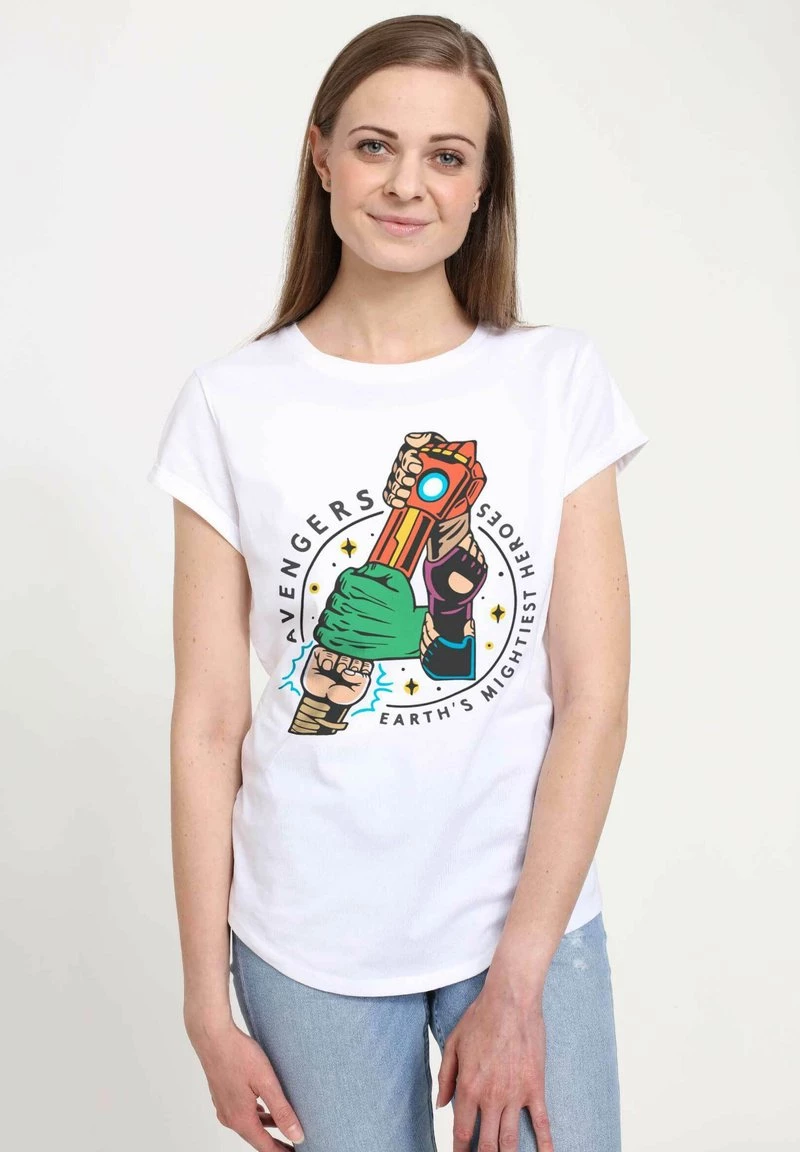Henry Tiger Damen MARVEL AVENGERS CLASSIC - AVENGER HANDS - T-Shirt Print - White 4 Henry Tiger Damen MARVEL AVENGERS CLASSIC - AVENGER HANDS - T-Shirt Print - White – Bild 4