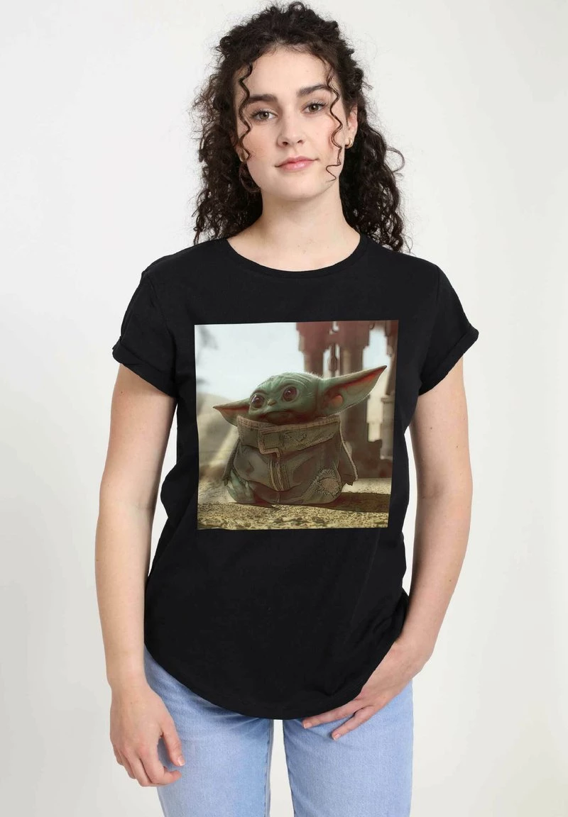 Henry Tiger Damen STAR WARS: THE MANDALORIAN - TINY GREEN - T-Shirt Print - Black 1 Henry Tiger Damen STAR WARS: THE MANDALORIAN - TINY GREEN - T-Shirt Print - Black