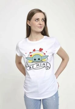 Henry Tiger Damen STAR WARS BE MINE WITH THE CHILD - T-Shirt Print - White -Günstiges Henry Tiger Geschäft c514ce61e488419a952b2397d1c2013c