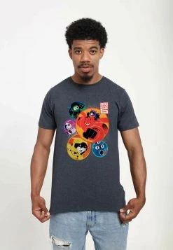 Henry Tiger DISNEY UNISEX ROUNDERS - T-Shirt Print - Melange Black