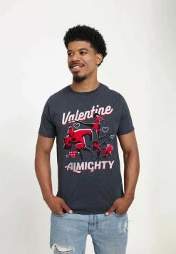 Henry Tiger PIXAR UNISEX VALENTINE ALMIGHTY - T-Shirt Print - Melange Black -Günstiges Henry Tiger Geschäft c59869c9eb3c4df79554b13a0a649837
