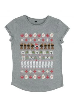 Henry Tiger Unisex STAR WARS UGLY CHRISTMAS - T-Shirt Print - Melange Grey -Günstiges Henry Tiger Geschäft c5ea04d853f0465d8c15bdd7c0f62d5e