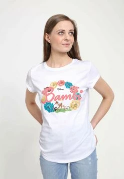Henry Tiger Damen DISNEY CLASSICS BAMBI FLOWERS - T-Shirt Print - White -Günstiges Henry Tiger Geschäft c5f605ece41e42e8b85455b536c258a7