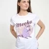 Henry Tiger Damen DISNEY POCAHONTAS - PASTEL MEEKO - T-Shirt Print - White