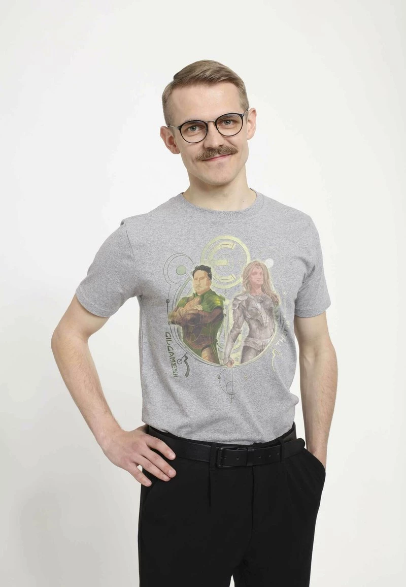 Henry Tiger MARVEL UNISEX GILGAMESH THENA DUO - T-Shirt Print - Melange Grey 3 Henry Tiger MARVEL UNISEX GILGAMESH THENA DUO - T-Shirt Print - Melange Grey – Bild 3