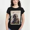 Henry Tiger Damen STAR WARS FETT CARD - T-Shirt Print - Black